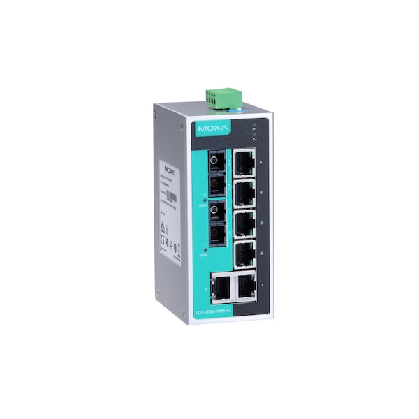 Unmgd Eth. Swtch W/ 6 10/100Baset(X)Ports, M1Eds208Ammsc